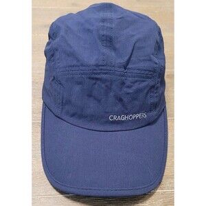 Craghoppers Nosilife Hat Multi Active Cap 5 Panel Hiking Outdoors Navy Blue Adj
